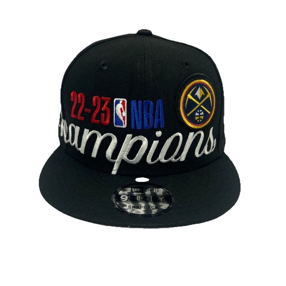 Denver Nuggets Hat Black OS Mens 2023 NBA Finals Champions Locker Room 9FIFTY